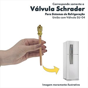 União com Válvula SU-04 para Compressor Válvula Schrader Multimarcas