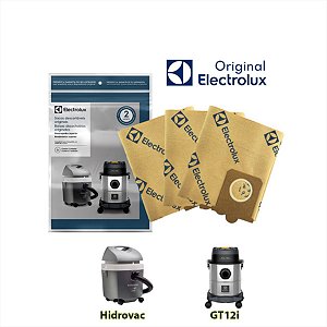 Kit 3 Sacos Descartáveis Para Aspirador de Pó e Água Hidrovac Electrolux Original 70035082 A09901701 CSEHV