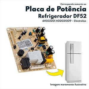 64502201 / A02021009 - Placa De Potência Para Geladeira Df52 Electrolux Original