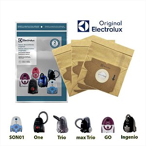 A20744801 A20811001 Saco Descartável Aspirador De Pó Sonic Go! Trio One 03 Unidades Electrolux Original DT30BGBR001P SBE