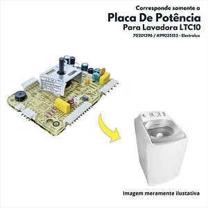 Placa de Potência para Lavadora LTC10 Electrolux Original 70201296 A99035152