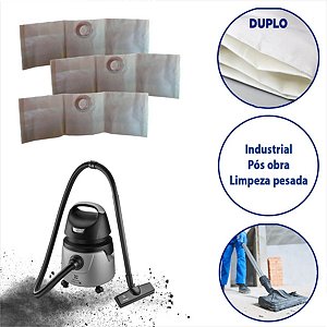 Kit Com 3 Sacos ALC Para Aspirador Pó Electrolux A10N1 GT20N