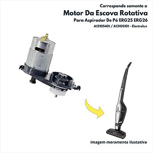 Motor Da Escova Rotativa Para Aspirador De Pó ERG25 ERG26 Electrolux Original A13105401 A13105101