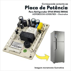 Placa De Potência Para Refrigerador DF44 DF44S DW44S Electrolux Original A09083208 A21287801