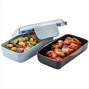 Lunch Box Preta Com Divisórias Electrolux Original - A15338601