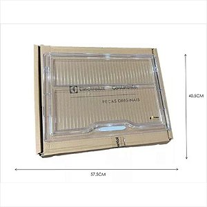 Tampa Gaveta Legumes transparente para Geladeira Electrolux Original Dc46 Dc47 Dc48 - 70200038 A99488402