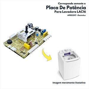 Placa De Potência Para Lavadora LAC16 Electrolux Original A99035117