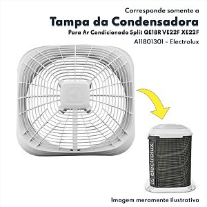 Tampa Superior Topo Para Ar Condicionado Split QE18R QE22R VE22F VE18F Electrolux Original - A11801301