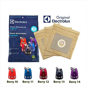 Kit Com 3 Sacos Para Aspirador De Pó Berry Electrolux Original DT30BZBR001P  SBEBE A20569501