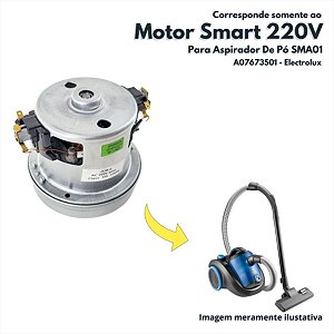 Motor Smart 220V Para Aspirador De Pó SMA01 Electrolux Original A07673501