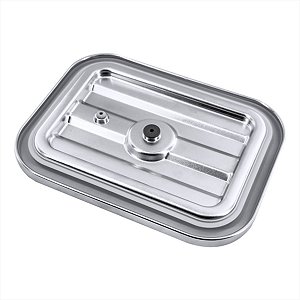 Conjunto 2 Potes Herméticos de Vidro Para Fechamento Vácuo Com Tampas Metálicas Electrolux Original EVGB1 A27386601