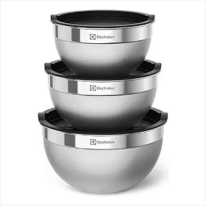 Conjunto de Bowls de Inox Tigelas com Tampa Electrolux Original A26087701