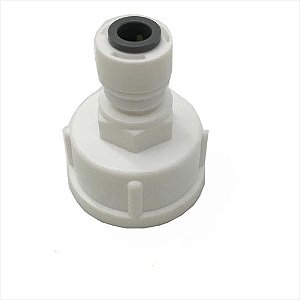 Conector Plástico Para Mangueira De 3/4 Para 1/4 Purificador De Aguá Electrolux Original Cinza 306661900060 A07890101