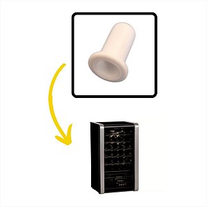 Bucha Dobradica Inferior Adega ACS33 AC33S ACD28 Electrolux Original A09110101