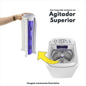 Conjunto Agitador Superior com Lentes E-Filter Instaladas Para Lavadora Lap16 A07021101 Electrolux Original
