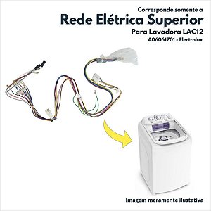Rede Eletrica Superior Para Lavadora LAC12 Electrolux Original A06061701