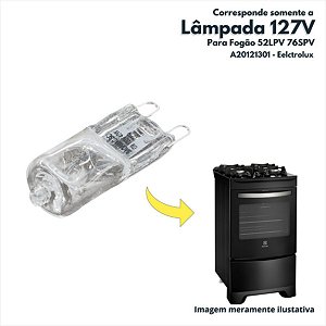 Lampada 127V Para Fogão 52LPV 76SPV Electrolux Original A20121301