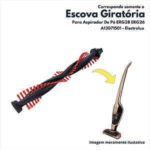 Escova Giratória Para Aspirador De Pó ERG25B ERG28 ERG26 Electrolux A13071501