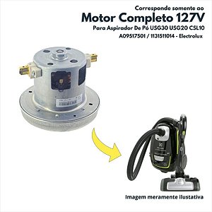 Motor Completo 127V Para Aspirador De Pó USG30 USG20 CSL10 Electrolux Original A09517501 1131511014
