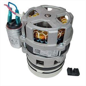 Conjunto Motor e Capacitor 127V para Lava Louças LI10X LI14X LI10B LF14X Electrolux Original A09000901