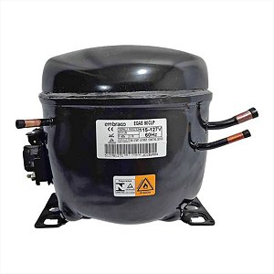 Compressor Egas 80CLP 1/4 127V 60W R600a Para Refrigerador DM84X DB84 DB84X Electrolux Original A99140201