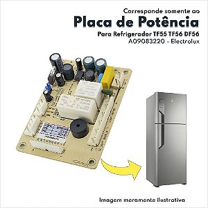 Placa Olinda Core Nivea-RAD Refrigerador TF55 TF55S TF56 Electrolux Original A09083220 Modelo Antigo Sem Aplicar Kit Rad