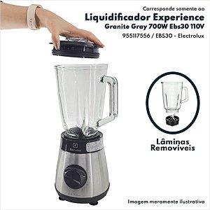 Liquidificador Experience 1,5 Litros 700w 110V Granite Gray