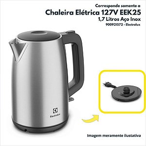 Chaleira Elétrica 127V Inox 1,7 Litros EEK25 Electrolux Original