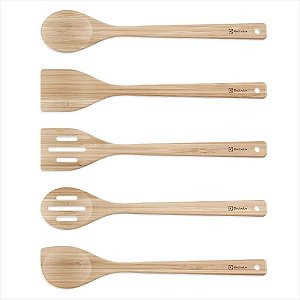 Conjunto Jogo de Utensilios de Bambu 6 Peças Electrolux Original - A26191301 / 41049177