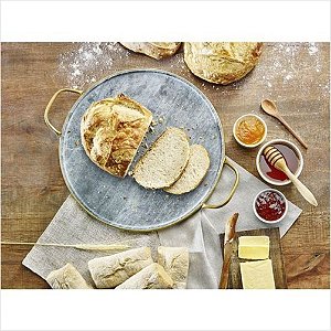 Pedra para Pizza de Pedra Sabão com Alças de Cobre Electrolux Original - A18884201