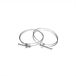 Par De Braçadeiras De Fixação Para Tubos Flexíveis 95/100mm Flextic