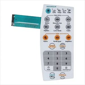 Display Azul Para Microondas MEF28 MEF30 MEF33 MEF41 MTD30 ME28XD ME17T Nacel