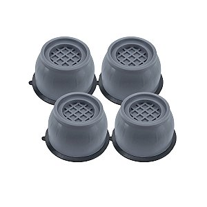 Conjunto 4 Pés Anti Vibração Para Lava e Seca Universal Spazio PMLLSAVC