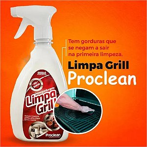 Limpa Grill 500ml ProClean Desengordurante para Chapas e Fornos