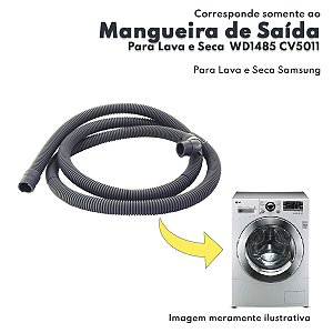 Mangueira de Saída Para Lavadora Lava e Seca LG WD1485 CV5011 CV7011 CV9011 Sibb 5214EN3042P SMA-3043P-G