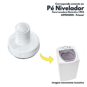 Pé Nivelador Base Rebaixada Para Lavadora  Electrolux LAC13 LES09 LT13B LTD15 LT09E LAC09 LAC16 Spazio A99014001