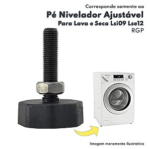 Pé Nivelador Ajustável Para Lava e Seca Electrolux Lse11 Lse09 Lsi09 Lse12 Lsi11 RGP