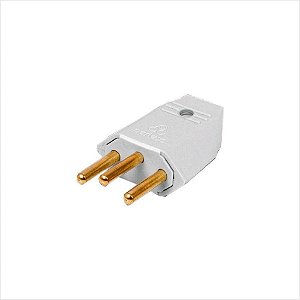 Plugue Macho 3P 10A Perlex