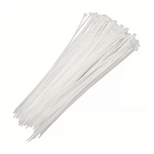 Abraçadeira de Nylon 100 Unidades 150mm X 2,5mm Branco Worker - 149152