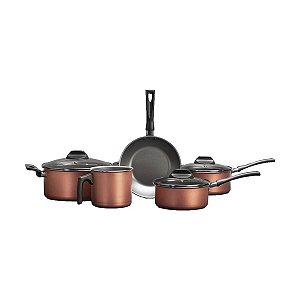 Conjunto de Panelas Antiaderente 5 Peças Cobre Continental - A21520301