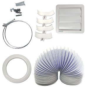 Kit Exaustão Para Coifa e Secadora D.125mm x 3m