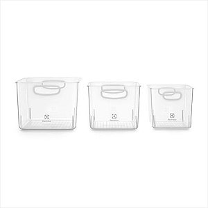 Conjunto de Caixas Organizadoras Electrolux Experience 3 Un, 14.4L Modular A28798701