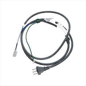 Cabo de Forca LP-46 3 Pinos 2,5Mt 250V 10A 6411ER1006K Lava e Seca LG WD-1409RD WD-1410RD WD1412RTA