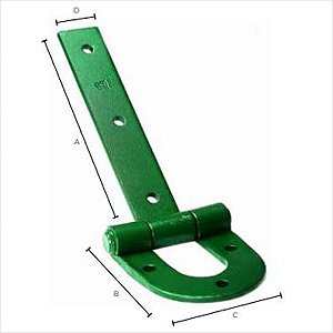 Dobradiça Ferradura Aço Forjado Chapa Grossa N3L 250mm Cinfer 01060656