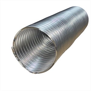 Duto Corrugado Flexível para Aquecedor a Gás 90mm x 1m