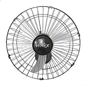VENTEX  VENT  OSCILANTE PAREDE  50CM BIV  PRETO  TEX5   500