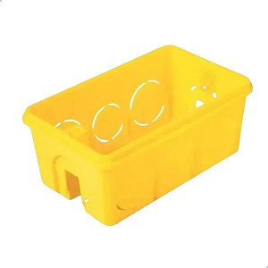 TRAMONTINA CAIXA PVC  4 X 2 AMARELA 57500/041 - 57500/044