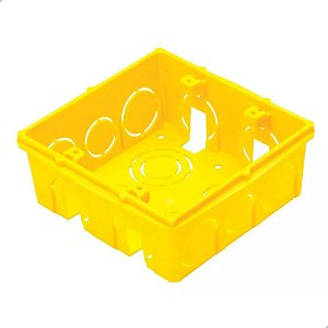 TRAMONTINA CAIXA PVC  4 X 4 AMARELA 57500/042