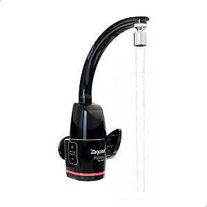 ZAGONEL 127V  TORNEIRA PRIMA TOUCH  5000W  BLACK  BANCADA / PAREDE