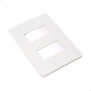 Placa Esatta 4x2 2 Posto Branco C/suporte Weg
